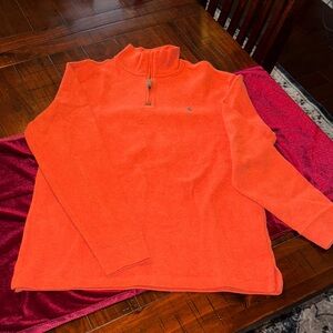 Ralph Lauren Orange Zip Up Sweater